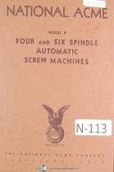 National Acme-National Acme Gridley Model R, Four Spindle Screw Machine Fact & Features Manual-Reference-01